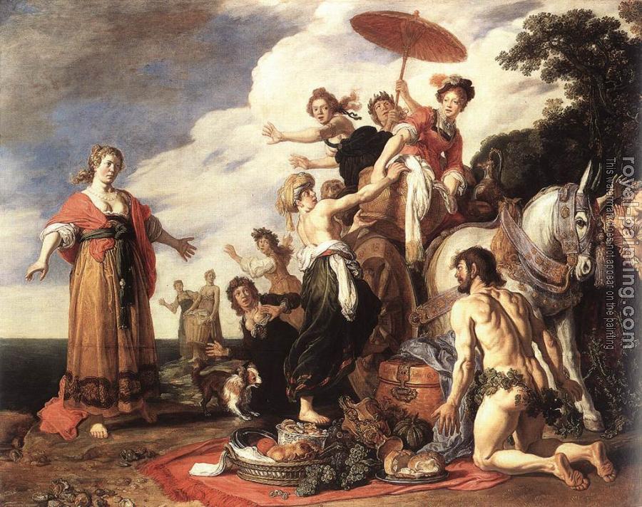 Pieter Lastman : Odysseus and Nausicaa